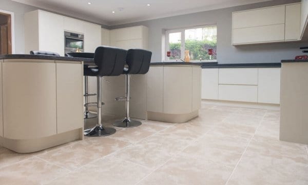 normandy buff limestone flooring kitchen