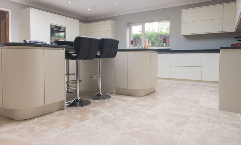 normandy buff limestone flooring kitchen