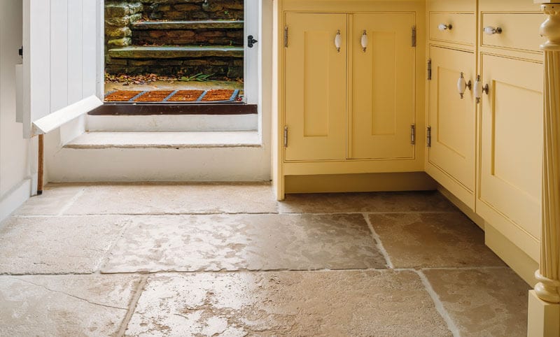 Jacobean Stamford Stone At Home, Kitchen Stone Flooring Ideas