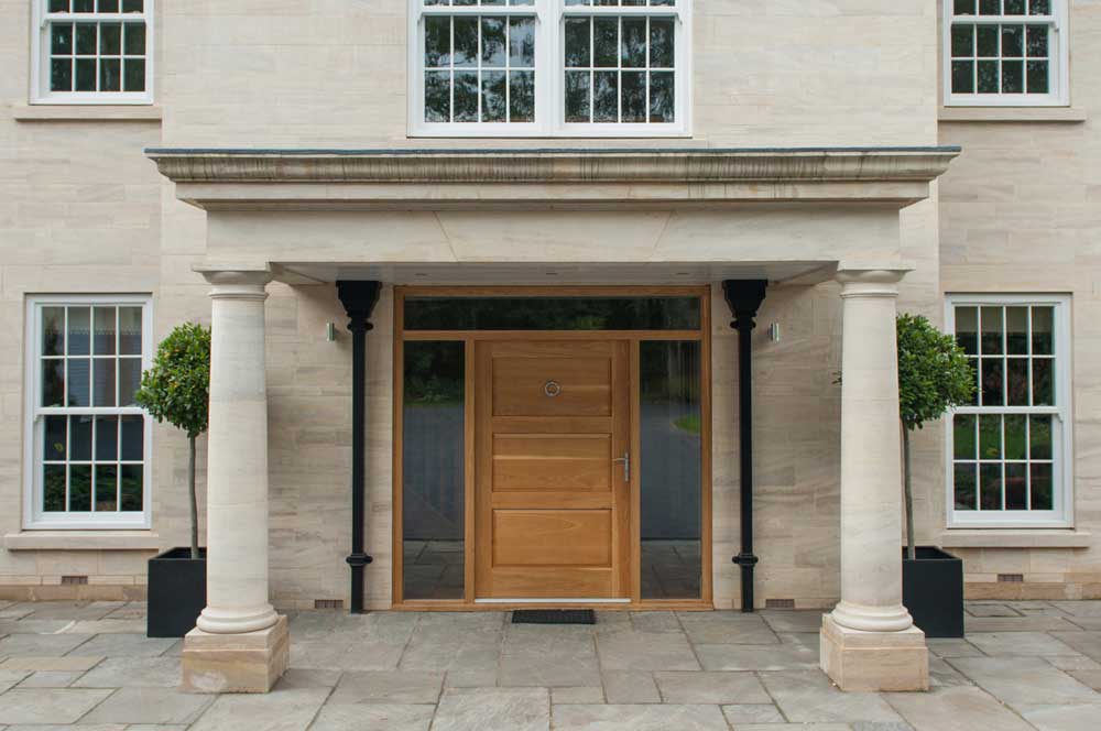 entrance natural stone doorway