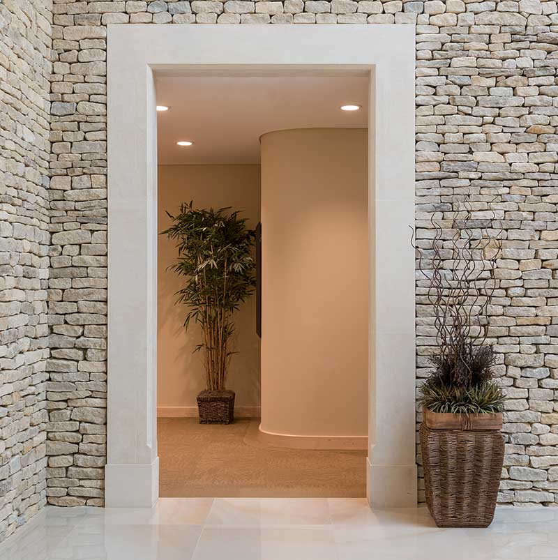 internal stone doorway arch