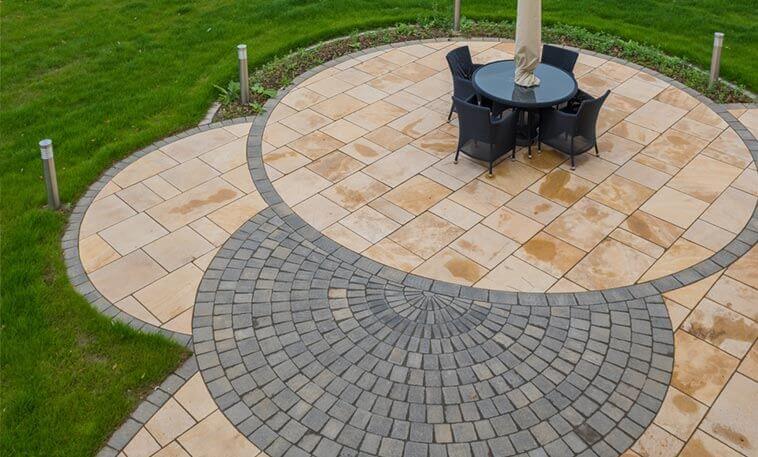 home extension with stone