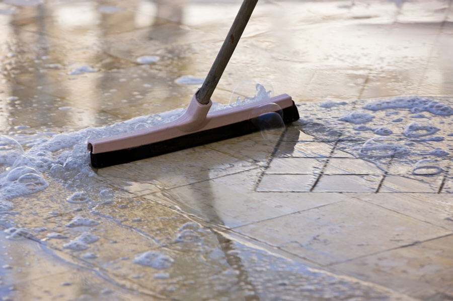 regularly clean stone floors