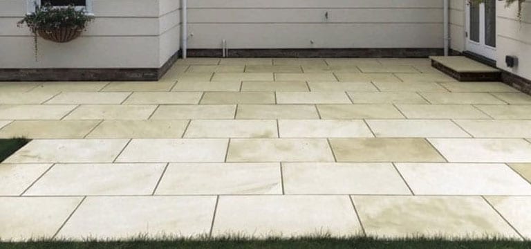 outdoor natural stone paving