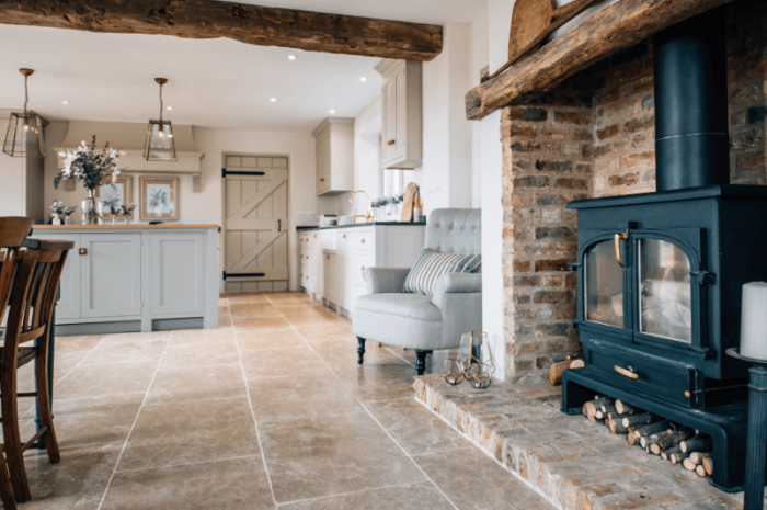 Creating a cosy home when you have natural stone flooring